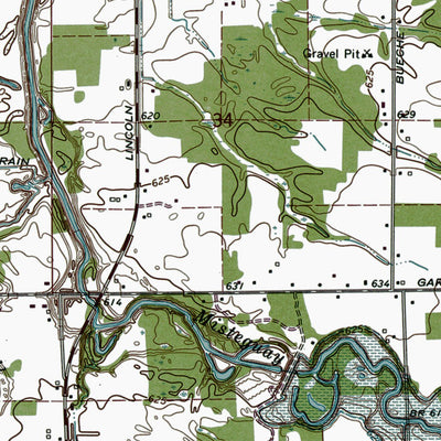 Western Michigan University MI-Montrose: Authoritative US Topos 1969 digital map