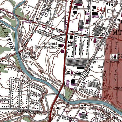 Western Michigan University MI-Mt Clemens West: Authoritative US Topos 1968 digital map