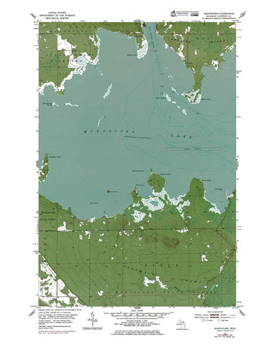 Western Michigan University MI-Munuscong: Authoritative US Topos 1953 digital map
