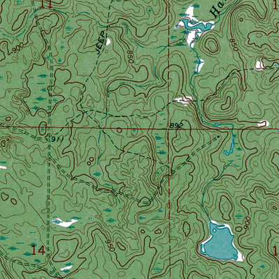 Western Michigan University MI-Nawakwa Lake: Authoritative US Topos 1968 digital map