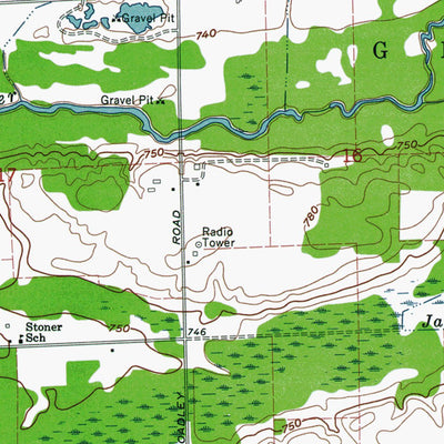 Western Michigan University MI-New Greenleaf: Authoritative US Topos 1963 digital map