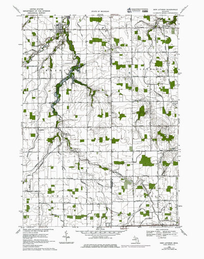 Western Michigan University MI-New Lothrop: Authoritative US Topos 1969 digital map