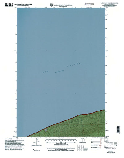 Western Michigan University MI-Nighthawk Creek: Authoritative US Topos 1999 digital map