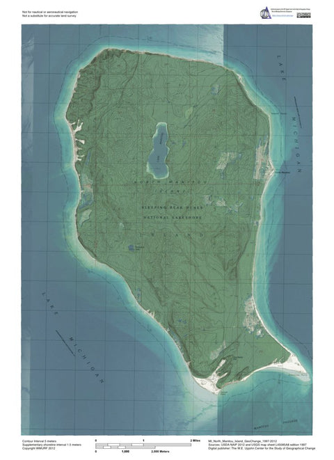 Western Michigan University MI-North Manitou Island: GeoChange 1997-2012 digital map
