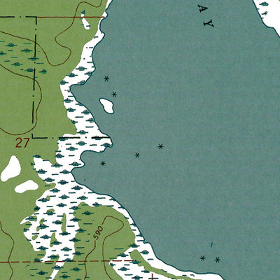 Western Michigan University MI-North Point: Authoritative US Topos 1971 digital map