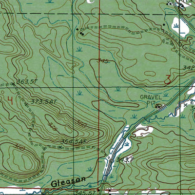 Western Michigan University MI-Northland NE: Authoritative US Topos 1986 digital map