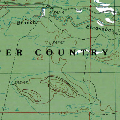 Western Michigan University MI-Northland NW: Authoritative US Topos 1986 digital map