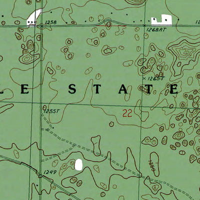 Western Michigan University MI-Oak Lake: Authoritative US Topos 1986 digital map