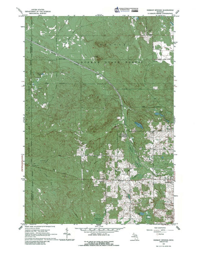 Western Michigan University MI-Ogemaw Springs: Authoritative US Topos 1965 digital map