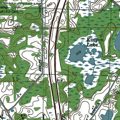 Western Michigan University MI-Olivet: Authoritative US Topos 1980 digital map