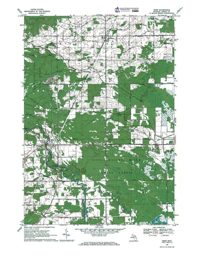 Western Michigan University MI-Omer: Authoritative US Topos 1968 digital map