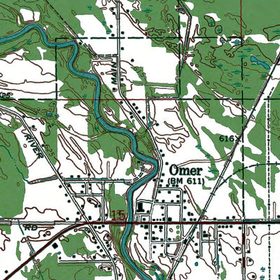 Western Michigan University MI-Omer: Authoritative US Topos 1968 digital map