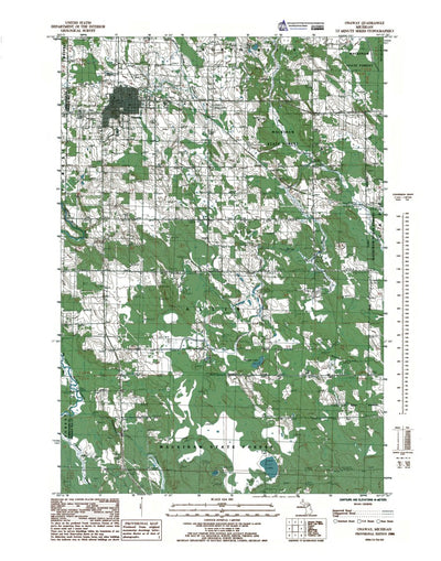 Western Michigan University MI-Onaway: Authoritative US Topos 1986 digital map