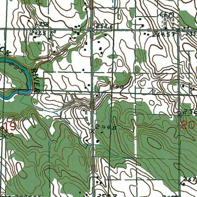 Western Michigan University MI-Onaway: Authoritative US Topos 1986 digital map