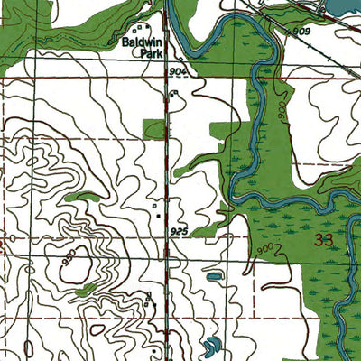 Western Michigan University MI-Onondaga: Authoritative US Topos 1981 digital map