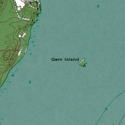 Western Michigan University MI-ONT-Baie De Wasai: Authoritative US Topos 1951 digital map