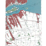 Western Michigan University MI-ONT Belle Isle: Authoritative US Topos 1968 digital map
