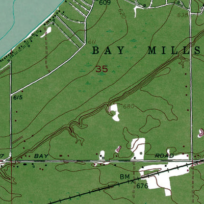 Western Michigan University MI-ONT-Brimley: Authoritative US Topos 1951 digital map