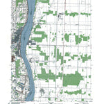 Western Michigan University MI-ONT St Clair: Authoritative US Topos 1991 digital map
