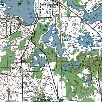 Western Michigan University MI-Ortonville: Authoritative US Topos 1991 digital map
