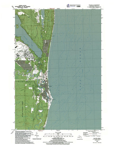 Western Michigan University MI-Oscoda: Authoritative US Topos 1989 digital map