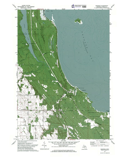 Western Michigan University MI-Ossineke: Authoritative US Topos 1971 digital map