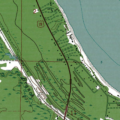 Western Michigan University MI-Ossineke: Authoritative US Topos 1971 digital map