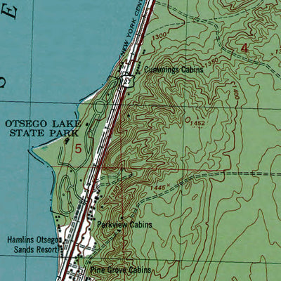 Western Michigan University MI-Otsego Lake: Authoritative US Topos 1951 digital map