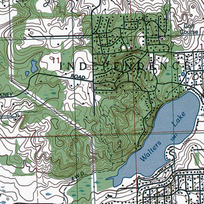 Western Michigan University MI-Oxford: Authoritative US Topos 1991 digital map