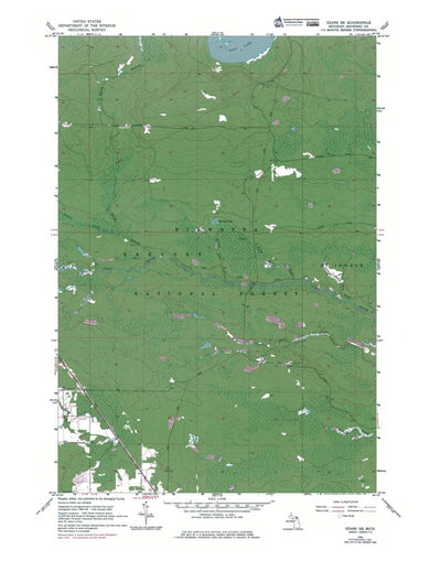 Western Michigan University MI-Ozark SE: Authoritative US Topos 1964 digital map