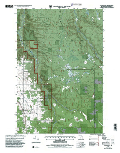 Western Michigan University MI-Paynesville: Authoritative US Topos 1999 digital map