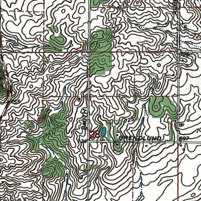 Western Michigan University MI-Perrinton: Authoritative US Topos 1965 digital map