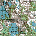 Western Michigan University MI-Pinckney: Authoritative US Topos 1996 digital map