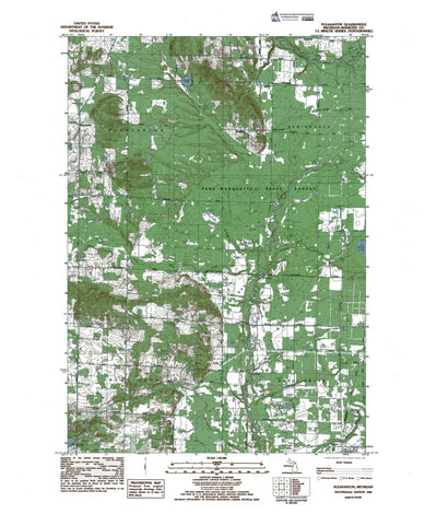 Western Michigan University MI-Pleasanton: Authoritative US Topos 1982 digital map