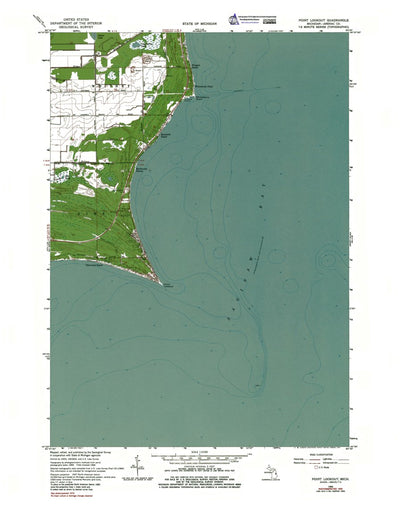 Western Michigan University MI-Point Lookout: Authoritative US Topos 1966 digital map