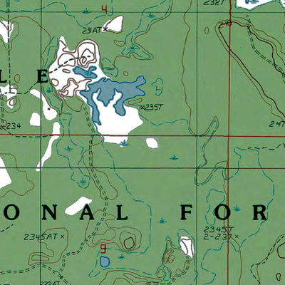 Western Michigan University MI-Poplar Lake: Authoritative US Topos 1985 digital map