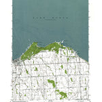 Western Michigan University MI-Port Austin East: Authoritative US Topos 1970 digital map