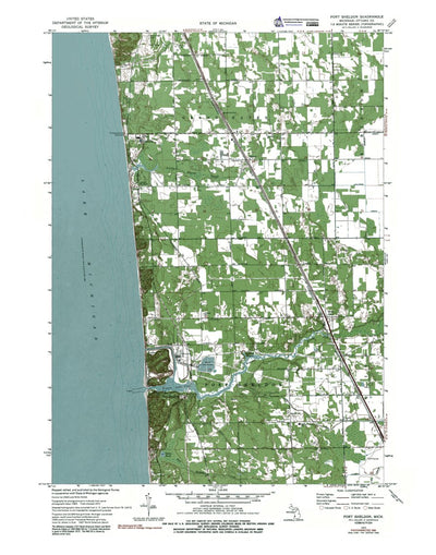 Western Michigan University MI-Port Sheldon: Authoritative US Topos 1972 digital map
