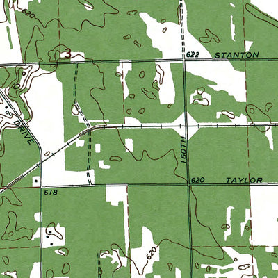 Western Michigan University MI-Port Sheldon: Authoritative US Topos 1972 digital map