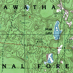 Western Michigan University MI-Powell Lake: Authoritative US Topos 1985 digital map