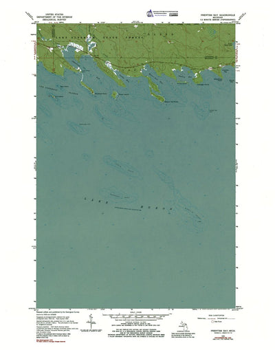 Western Michigan University MI-Prentiss Bay: Authoritative US Topos 1964 digital map