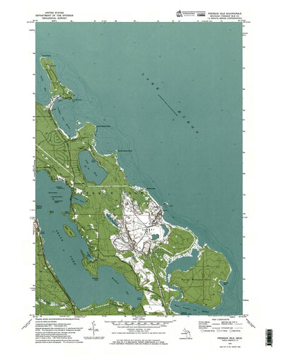 Western Michigan University MI-Presque Isle: Authoritative US Topos 1971 digital map