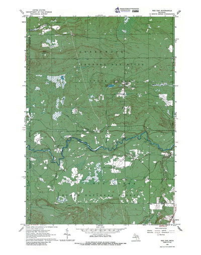 Western Michigan University MI-Red Oak: Authoritative US Topos 1963 digital map