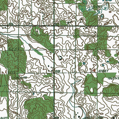 Western Michigan University MI-Reed City South: Authoritative US Topos 1987 digital map
