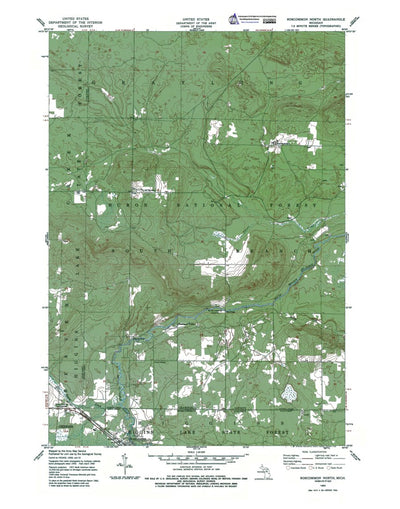 Western Michigan University MI-Roscommon North: Authoritative US Topos 1950 digital map