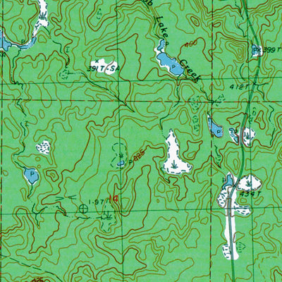 Western Michigan University MI-Rousseau: Authoritative US Topos 1982 digital map