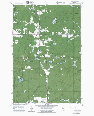 Western Michigan University MI-Sagola: Authoritative US Topos 1955 digital map