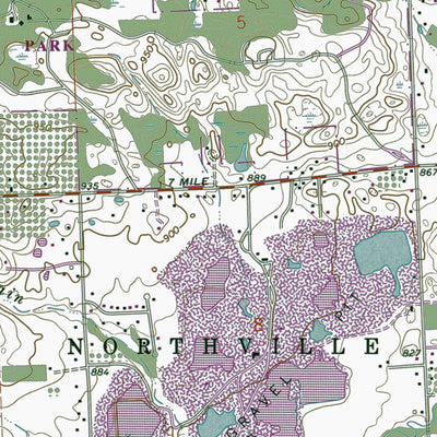 Western Michigan University MI-Salem: Authoritative US Topos 1969 digital map