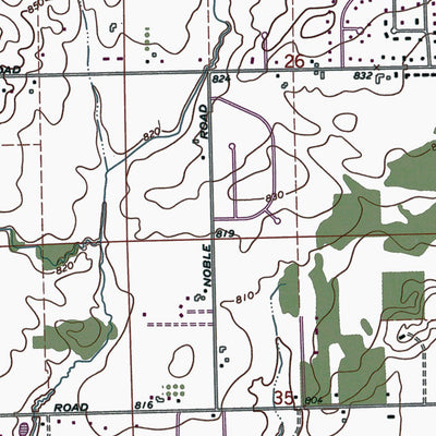 Western Michigan University MI-Saline: Authoritative US Topos 1967 digital map