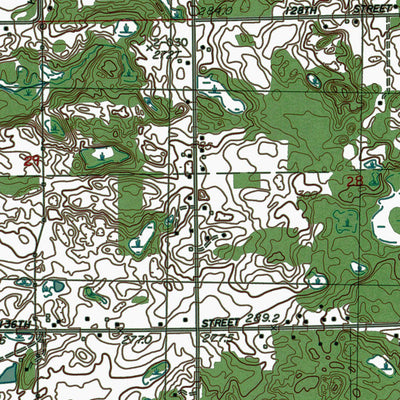 Western Michigan University MI-Sand Lake SW: Authoritative US Topos 1985 digital map